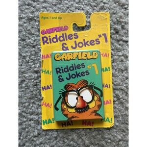 Garfield the Cat Vintage Cards Riddles & Jokes For Children Collectible Sealed